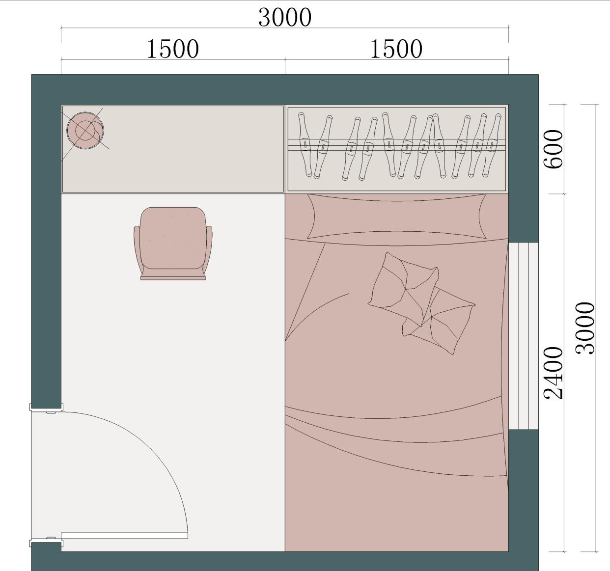 []3m×3m的卧室，怎么布置好？