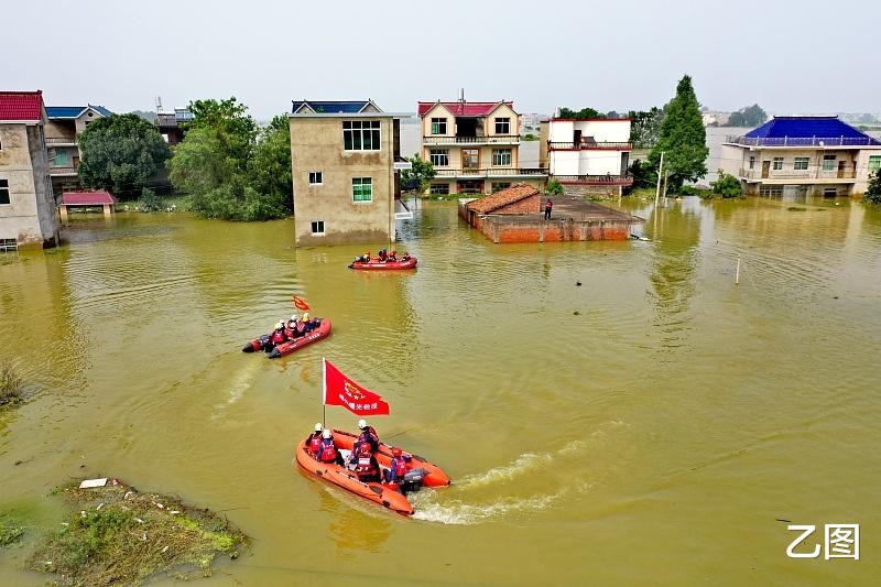 乙图|长江洪水肆虐，15张图看鄱阳湖流域水灾，张张触动人心