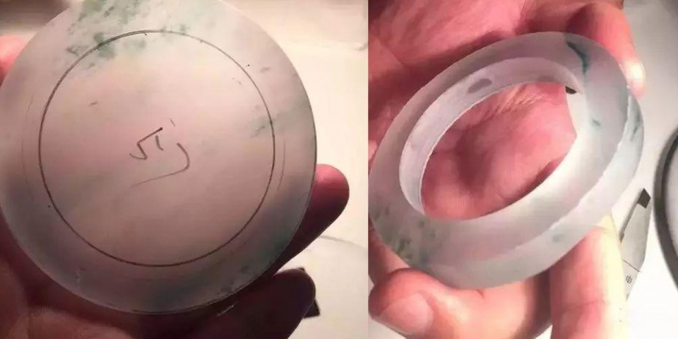 【银币】货主夜市入手的翡翠,切开后裂成狗,最后成品却涨了好几倍!