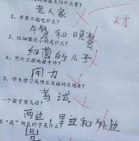 康华|小学生“倒数第一”试卷火了,老师争相传阅,网友:智商突破天际