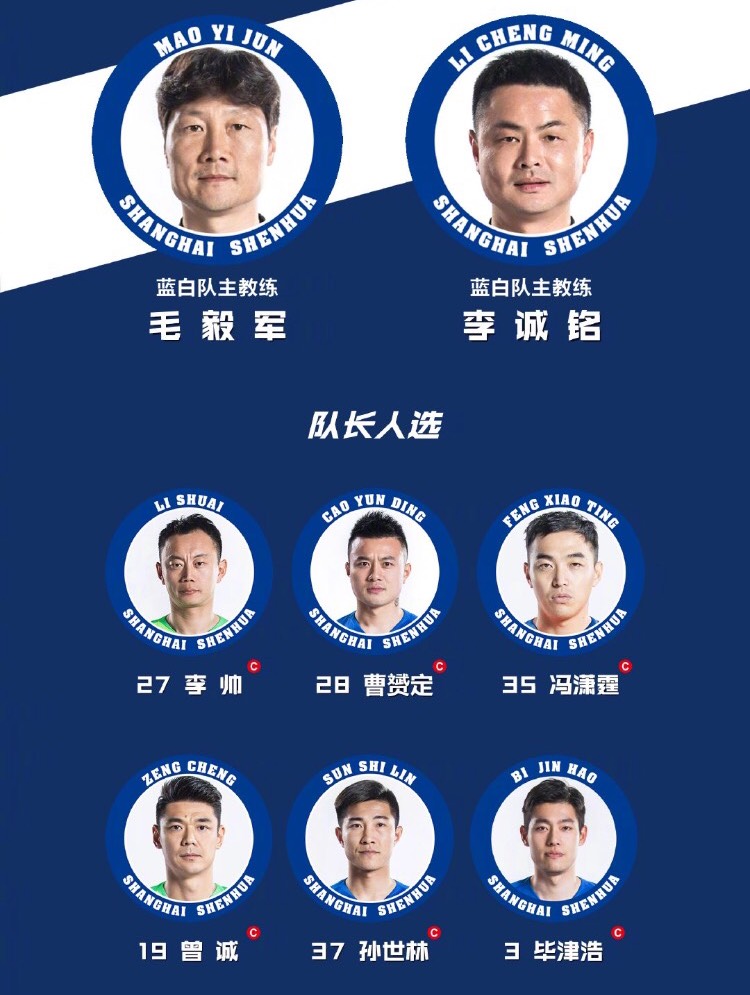 【上海申花】崔康熙暂时“下课”，申花6大队长人选确定，两国脚新援被委以重任