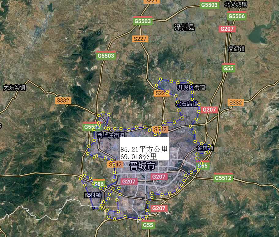 陶陶聊地理 山西南部4大城市城区面积比较：临汾市、运城市、长治市、晋城市