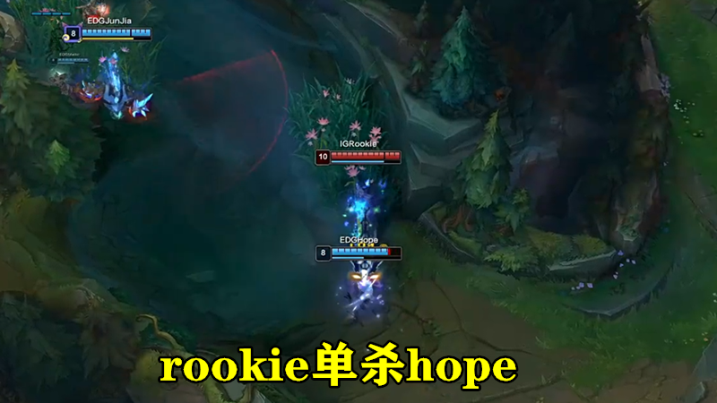 rookie▲EDG连续1032天不胜IG，rookie打出新梗“两球一鸡”，赛后弹幕送祝福！