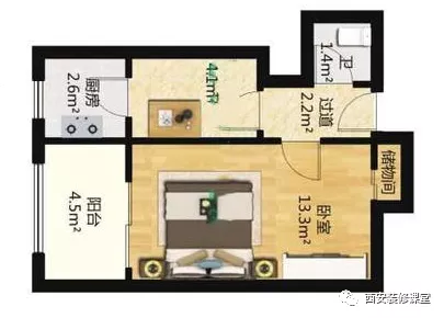 榻榻米|35㎡自制LOFT，成就两室空间