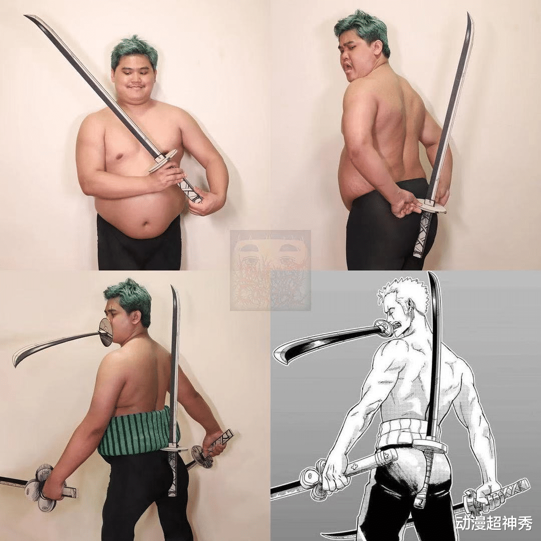 海贼王|泰国小哥又来“祸害”《海贼王》，索隆的四刀流原来真的有可能