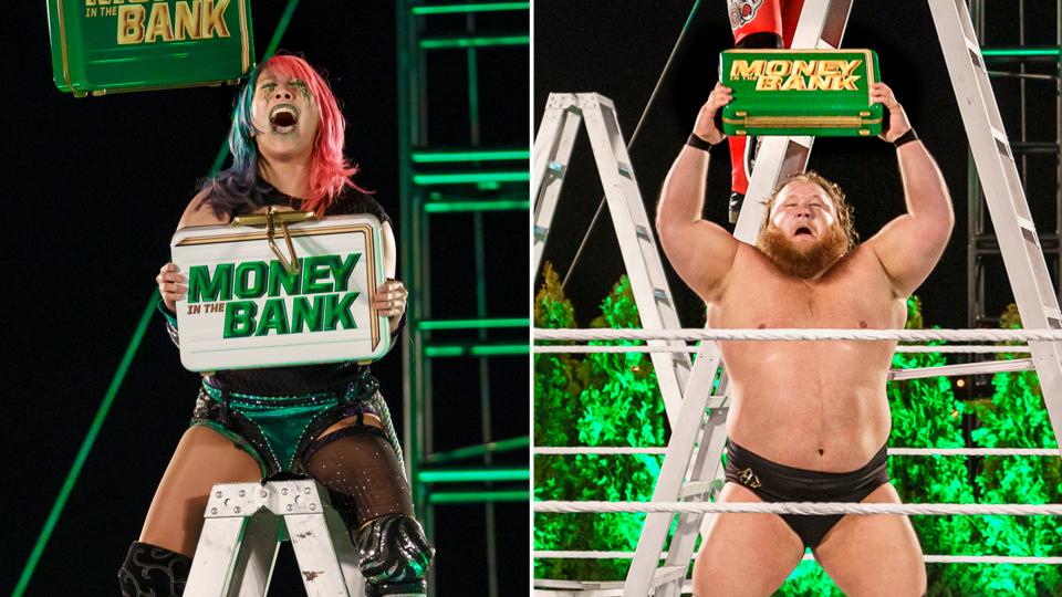 「wwe」WWE明日女皇再获冠军挑战权，他连铁梯都爬不上去却拿下了合约包