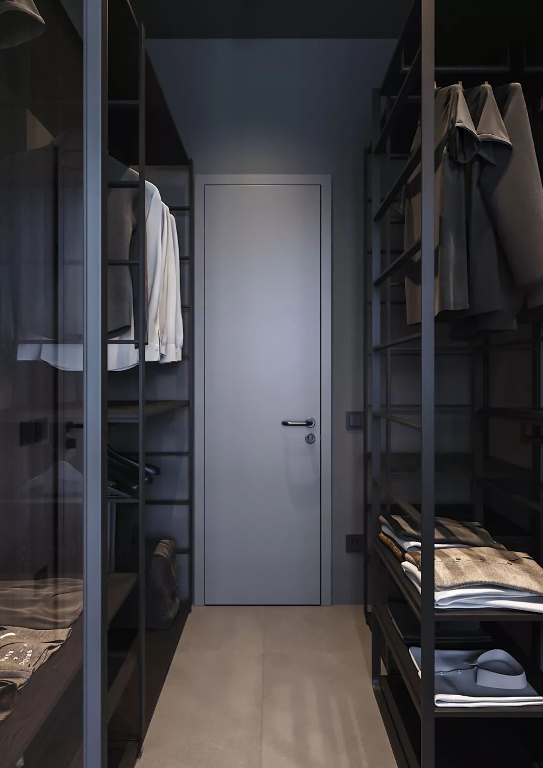 |90㎡极简高级灰,冷色调的简洁与端庄气质