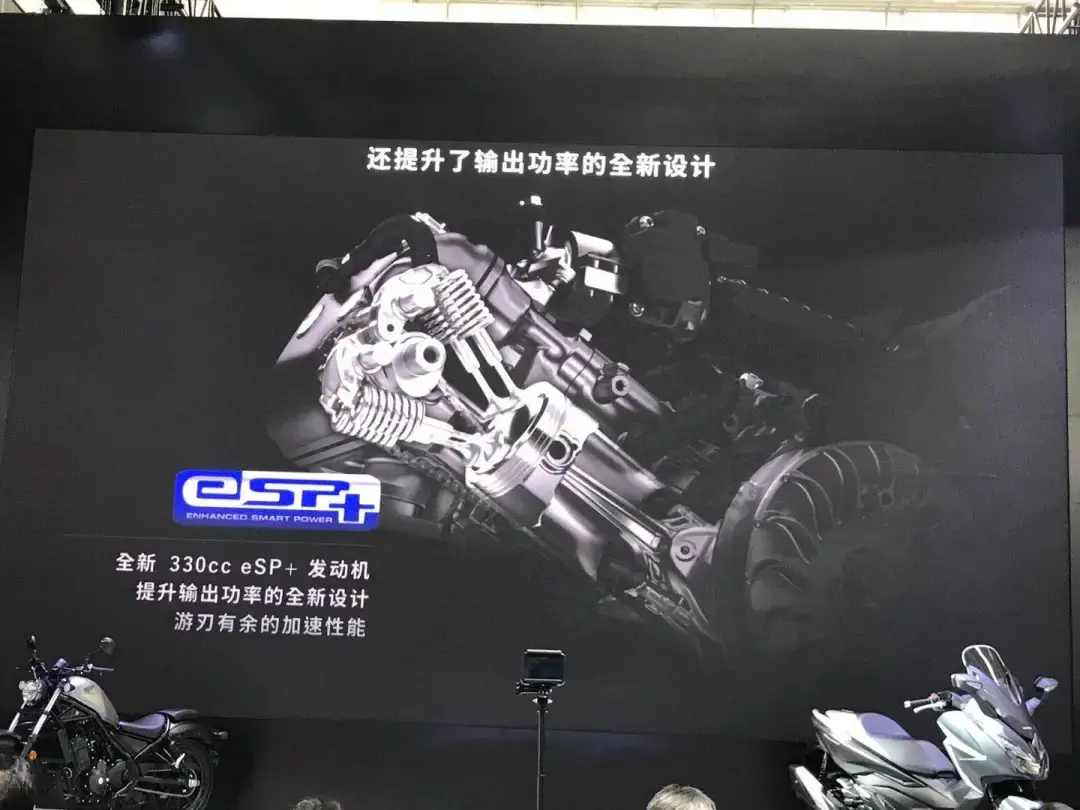 本田NSS350踏板和國產CM300巡航車亮相北京車展-圖5