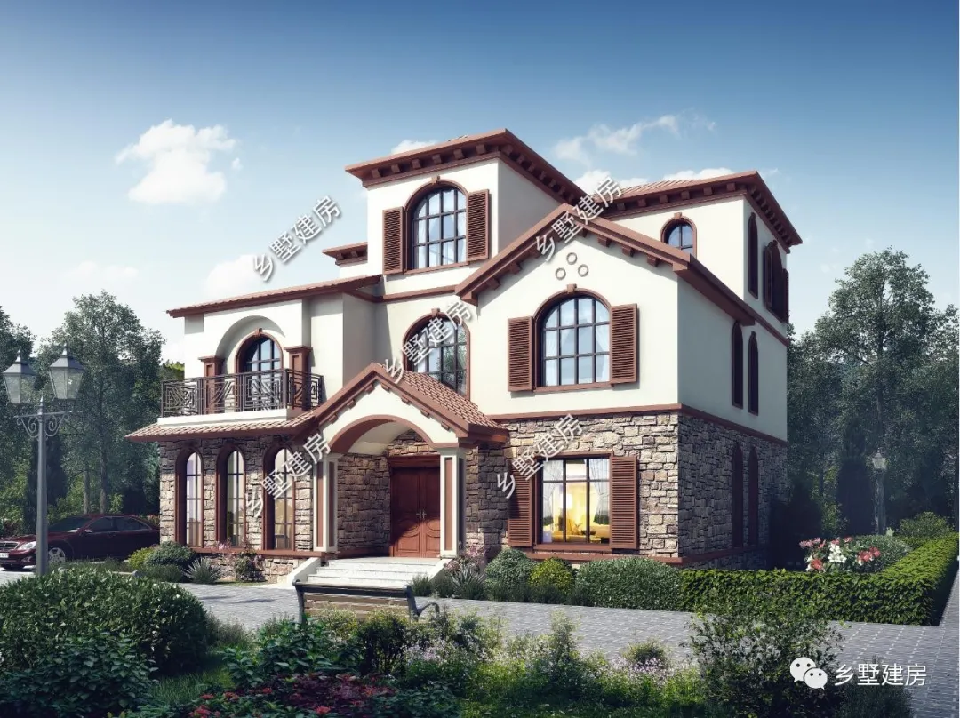 ##3款风格独特的别墅户型，时尚亮眼，建上一栋城里房子比不得！