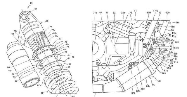 本田Rebel 1100專利設計圖曝光，傢族外觀、非雙動力、氣囊避震-圖6