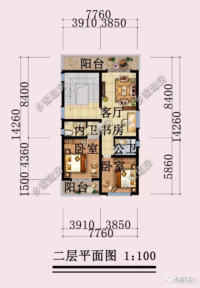 |占地仅104平超实用别墅，占地小巧一样可以拥有豪宅生活