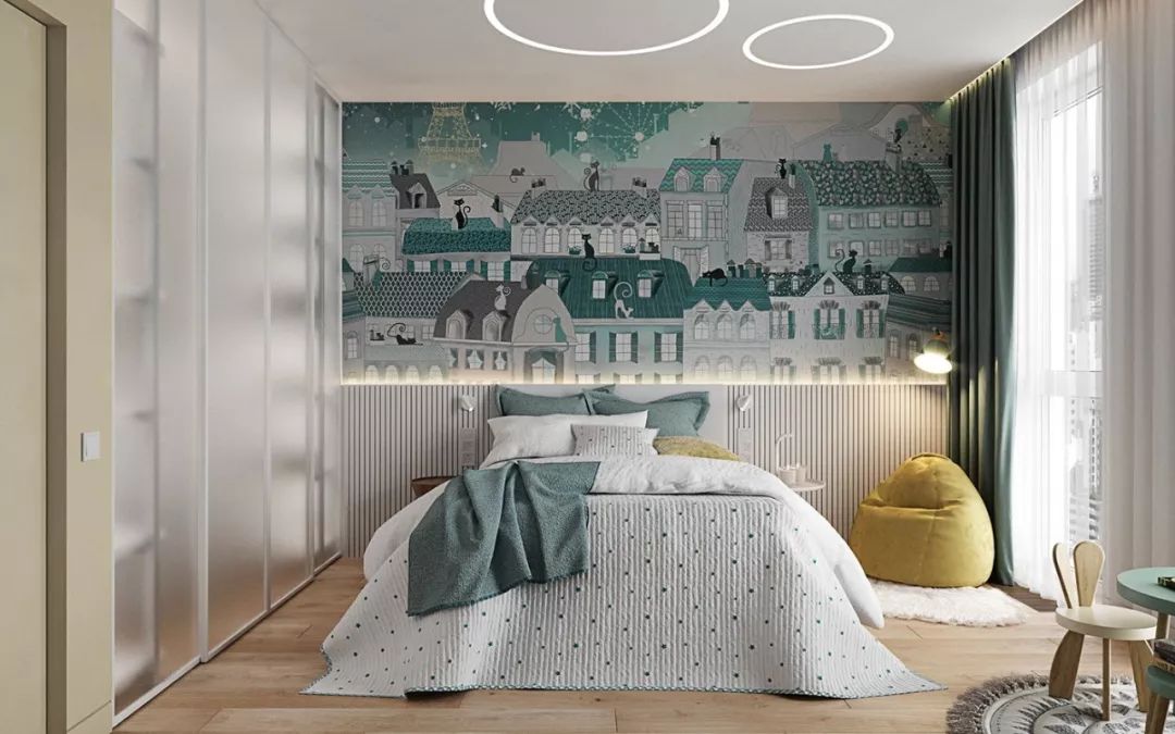 |西安谷空间设计：一厅三室，灰色+木色，高级！