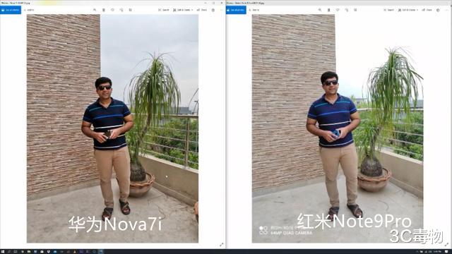 |华为Nova7i和红米Note9Pro拍照对比：都是4800万镜头差距依然很大