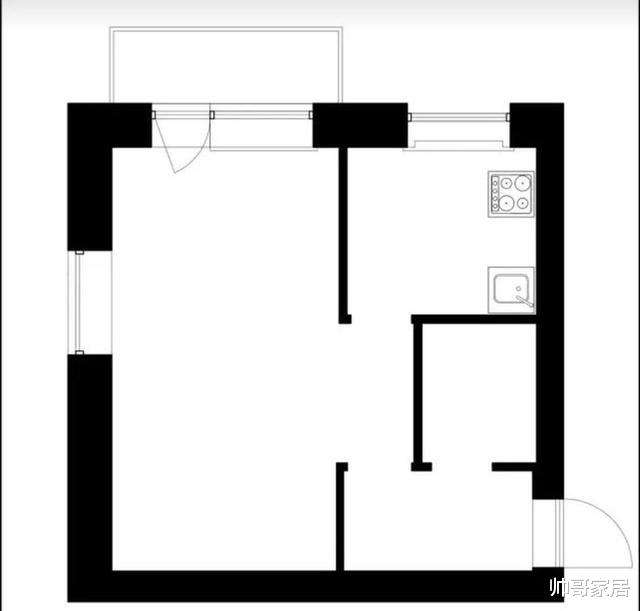 |小户型也要做布局,改动一扇门和一堵墙,空间宽敞了不止一点点!