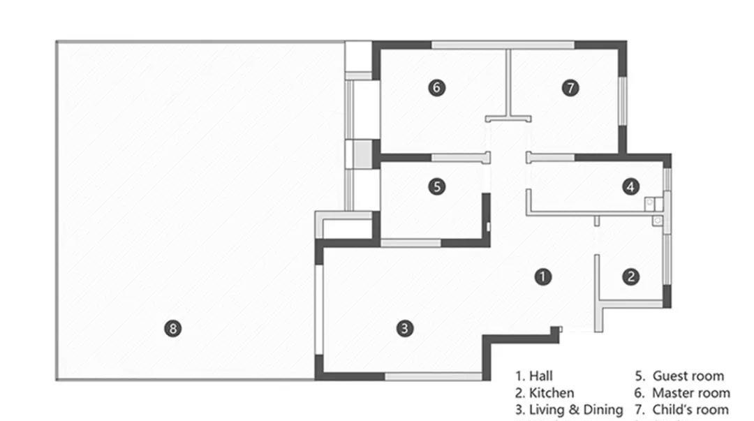 |她70㎡“去客厅化”之家,凭着书墙和庭院圈粉无数,网友:住不腻