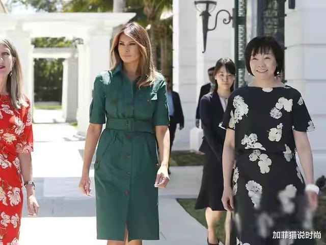 西装|日本新第一夫人身段迷人！穿米色西装端庄优雅，留花白短发真低调