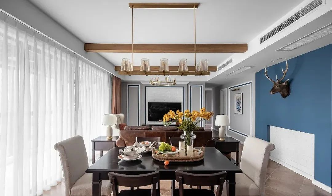 『』153㎡现代美式风格装修，优雅与舒适的典范之家！