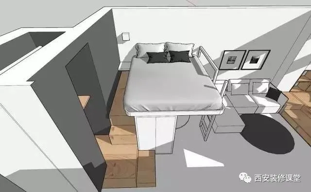 榻榻米|35㎡自制LOFT，成就两室空间