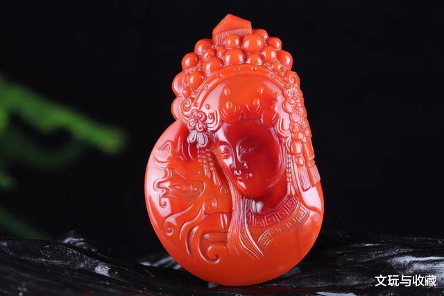 玛瑙|正红色的玉石真的好美，古人叫赤玉现在叫南红，到底算玛瑙还是玉