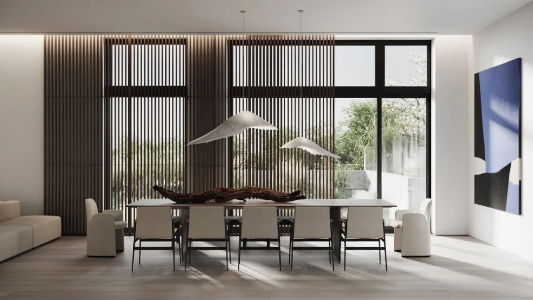 |400㎡独栋别墅,极简格调下的东方禅意