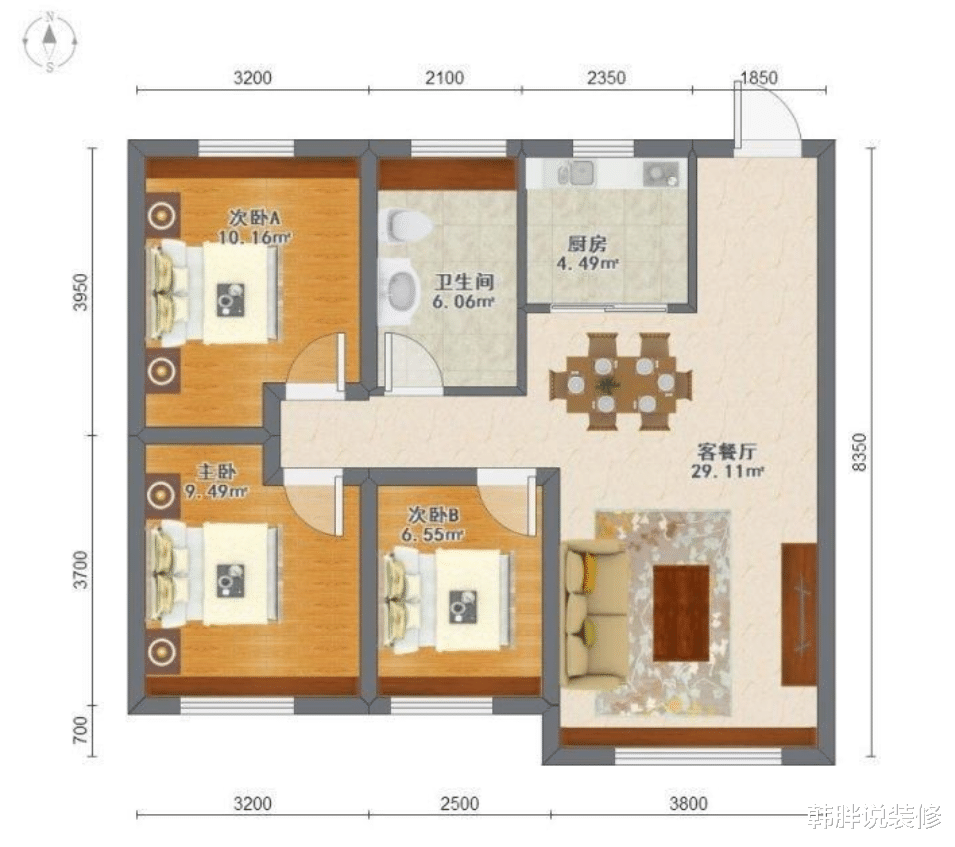 |刚做完保洁就迫不及待拿出来分享，97㎡硬装只花8万，值不值？