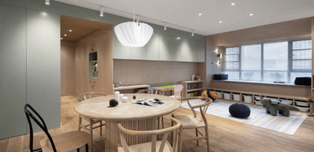 |132㎡四室治愈系亲子宅，不仅仅有颜值，高级感爆棚