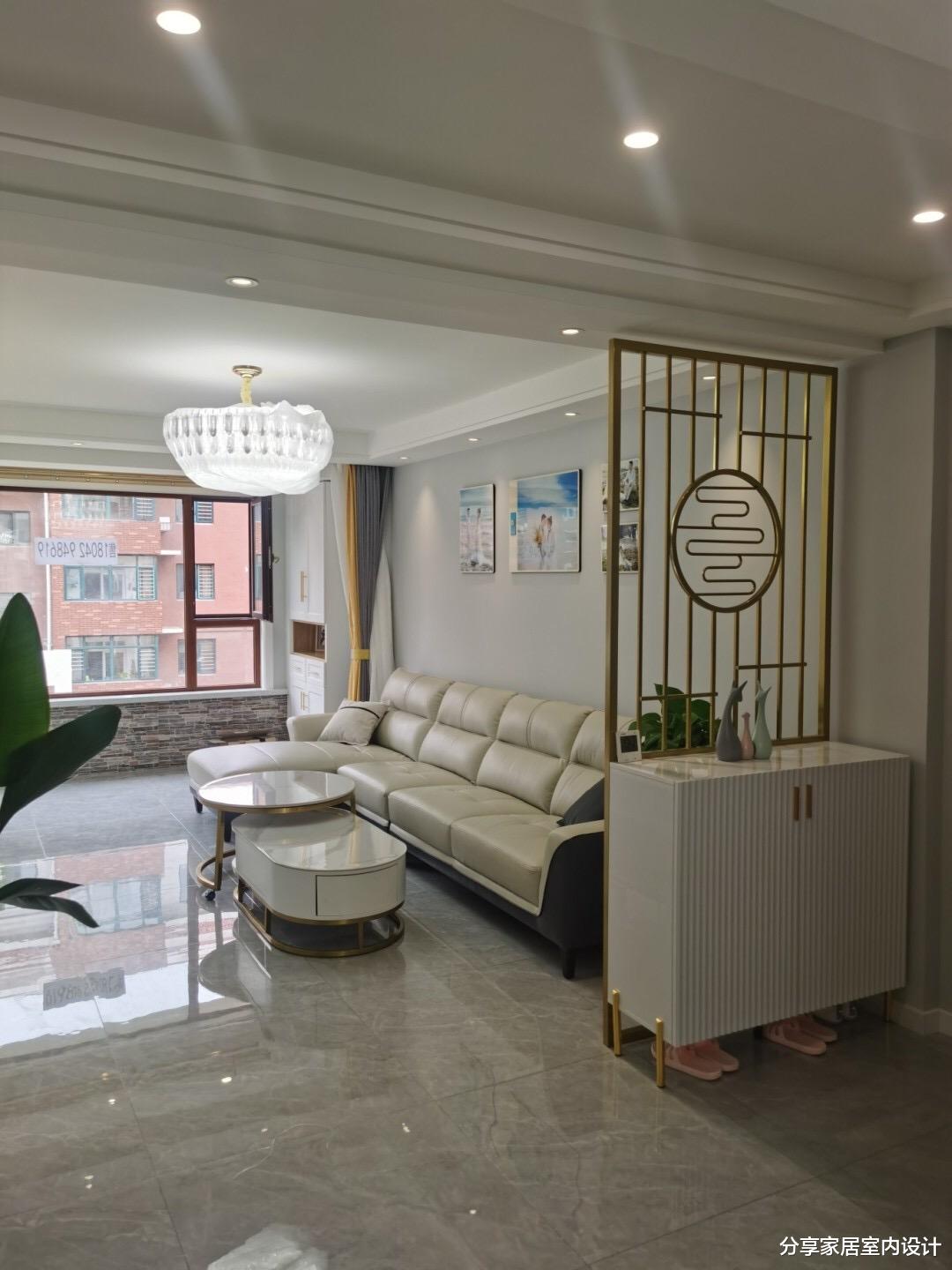 |一家三口90㎡的新房,硬装花了12万,大理石电视墙很大气,晒晒!