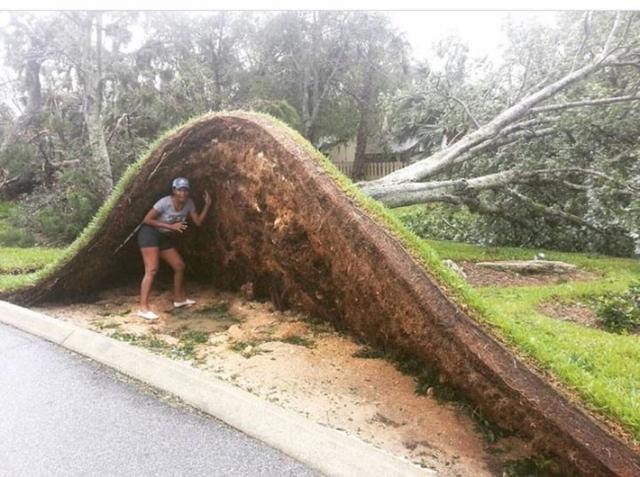 在翻手为云覆手为雨的大自然面前,人类太渺小了
