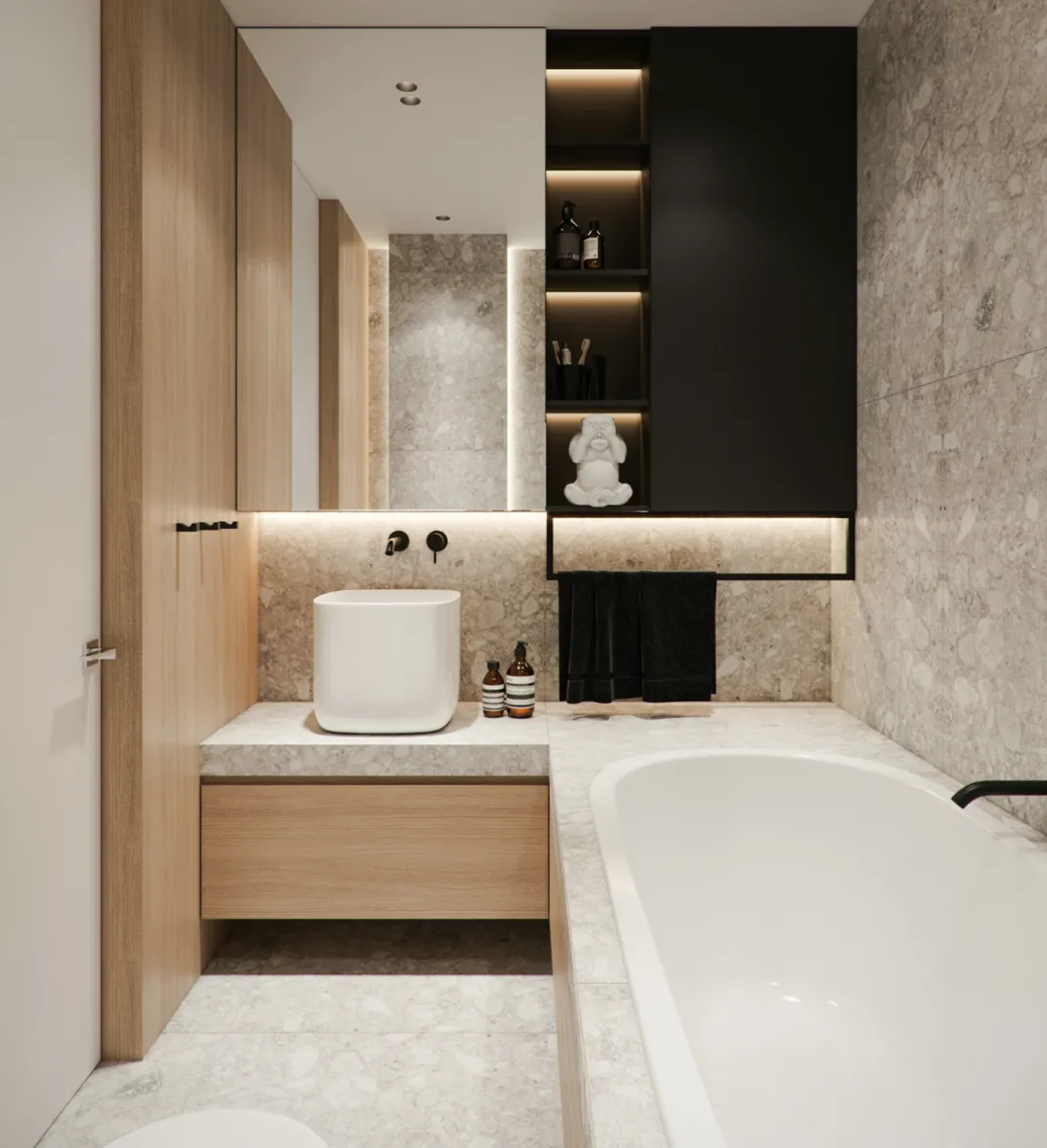 |4㎡卫生间这样装，空间扩大2倍，分分钟爱上洗澡！