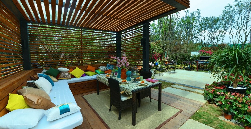 游泳池|露台设计：5步打造“花园露台”，有个这样的露台都不想出门了