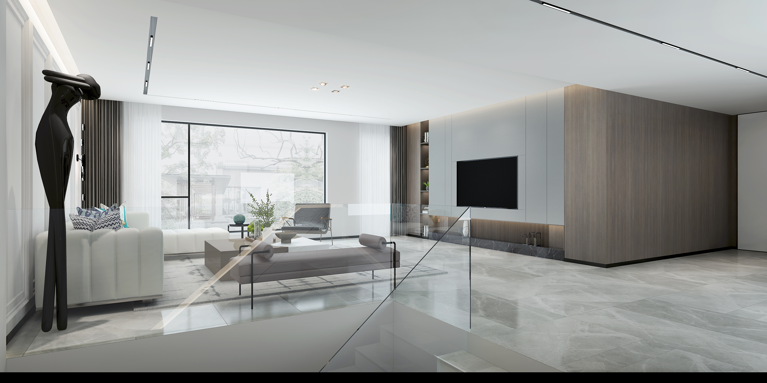 「」别墅设计丨蓝光雍锦里440平方◤现代简约◢