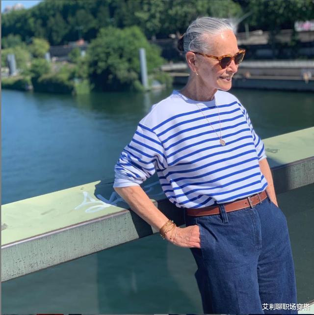 穿衣搭配|71岁的她衣品太精彩，美式的洒脱与法式的简约，诠释简洁优雅魅力