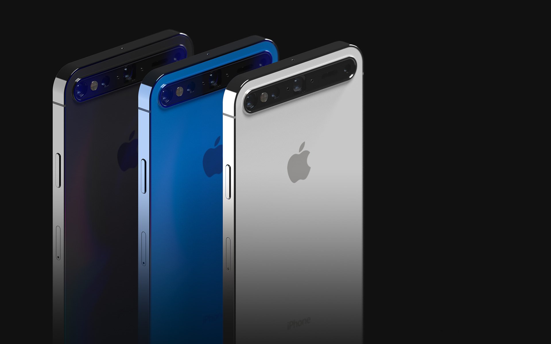 华为p40|iPhone13概念图：刘海魔改成这样，结果比华为P40Pro药丸屏还辣眼