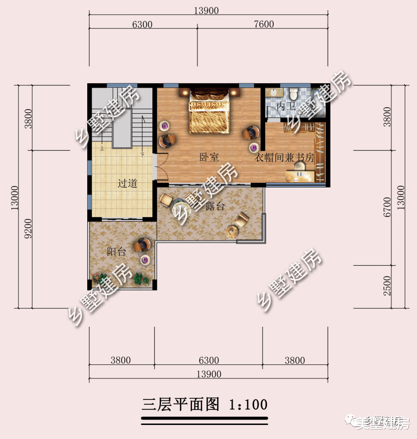 |13.9X13米农村现代风别墅，素雅简约，真正的生活不过如此