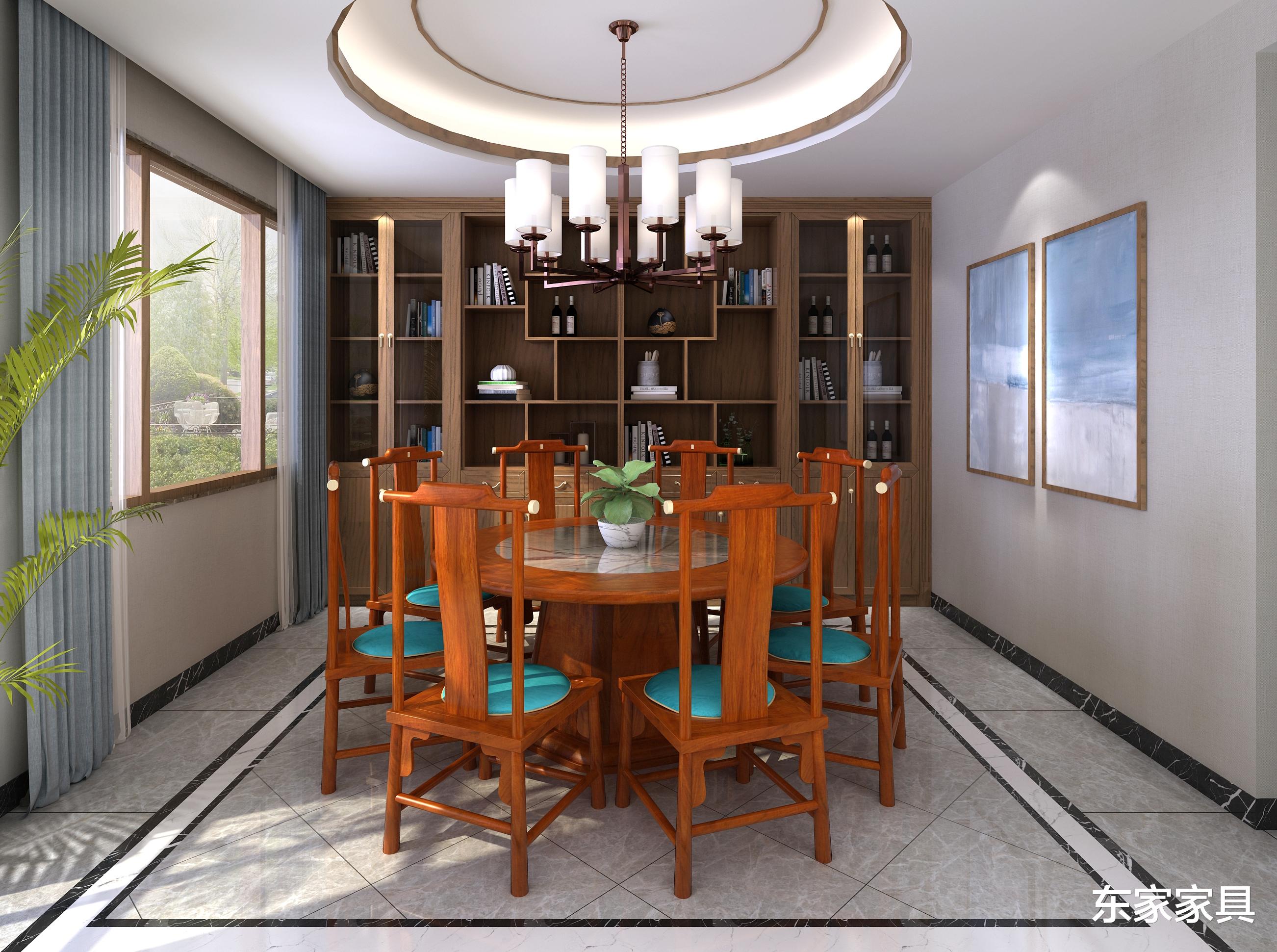 ##格调高雅的新中式住宅，家具一般都是这样搭配的