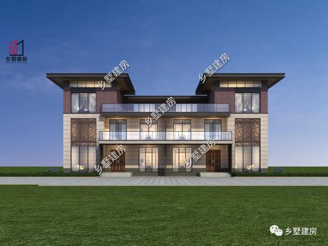 ##农村现代风双拼别墅,轻奢中带着质感,简约而至美!