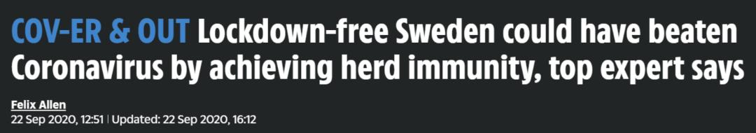 外媒刷屏：瑞典成功打敗新冠，群體免疫成功！所有其他國傢都錯瞭-圖10
