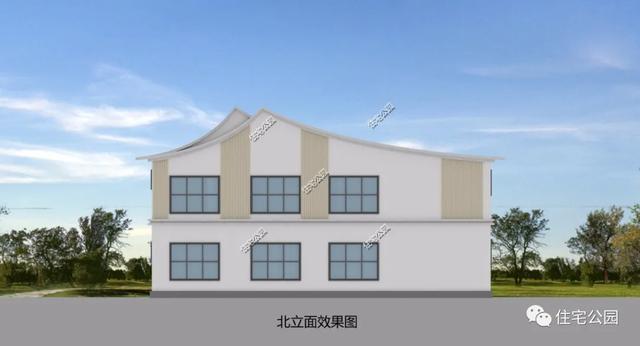 「」16×10米新中式雅宅，月亮门配人字坡屋顶，别提有多舒适