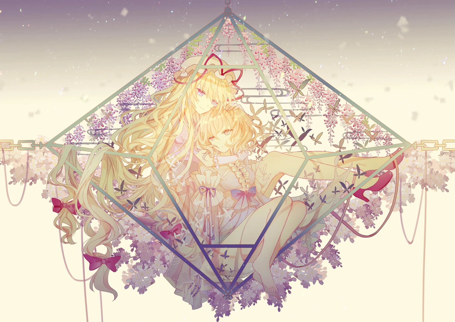 「」盘点画师八里的别具一格的构图插画分享