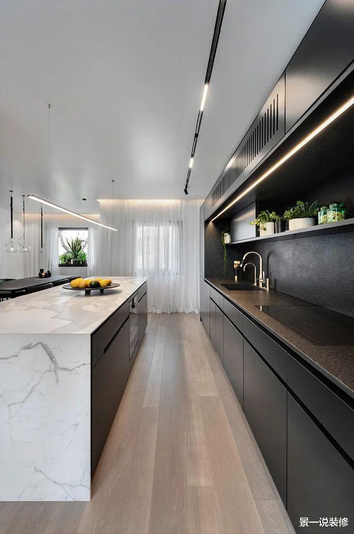 []现代轻奢风格别墅，黑白色的装修简单、大气好看，大爱啊！