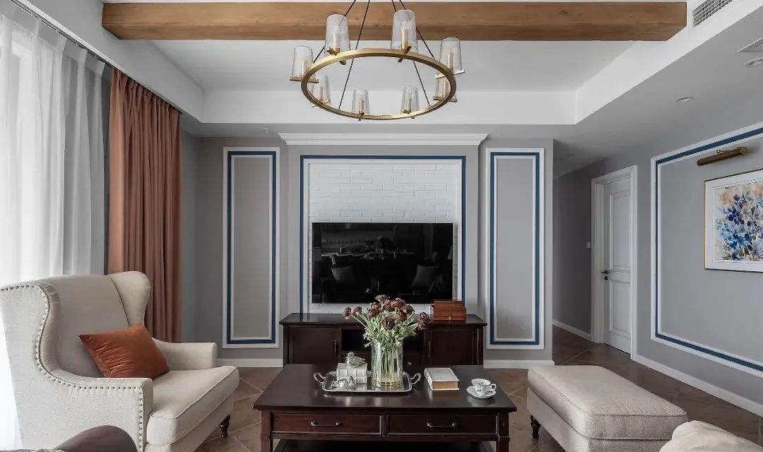 『』153㎡现代美式风格装修，优雅与舒适的典范之家！