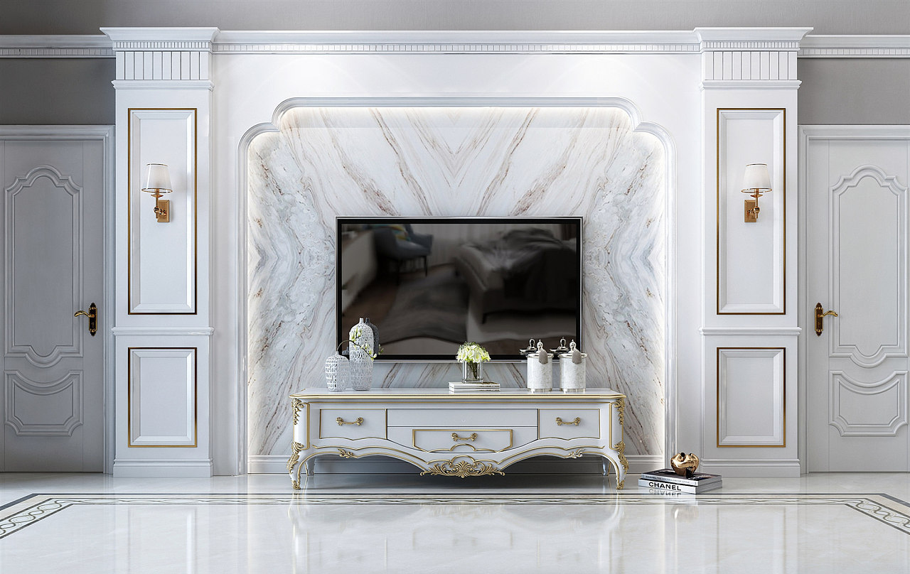 ▲现在的年轻人都这么装电视背景墙了！