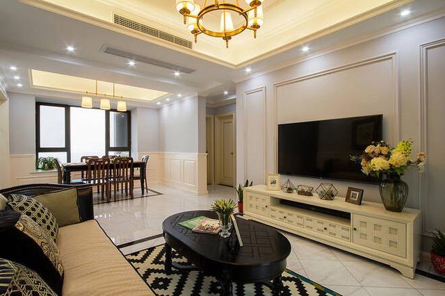 「姐姐」姐姐新家装修真豪华，客厅又大又亮，感觉花不少钱