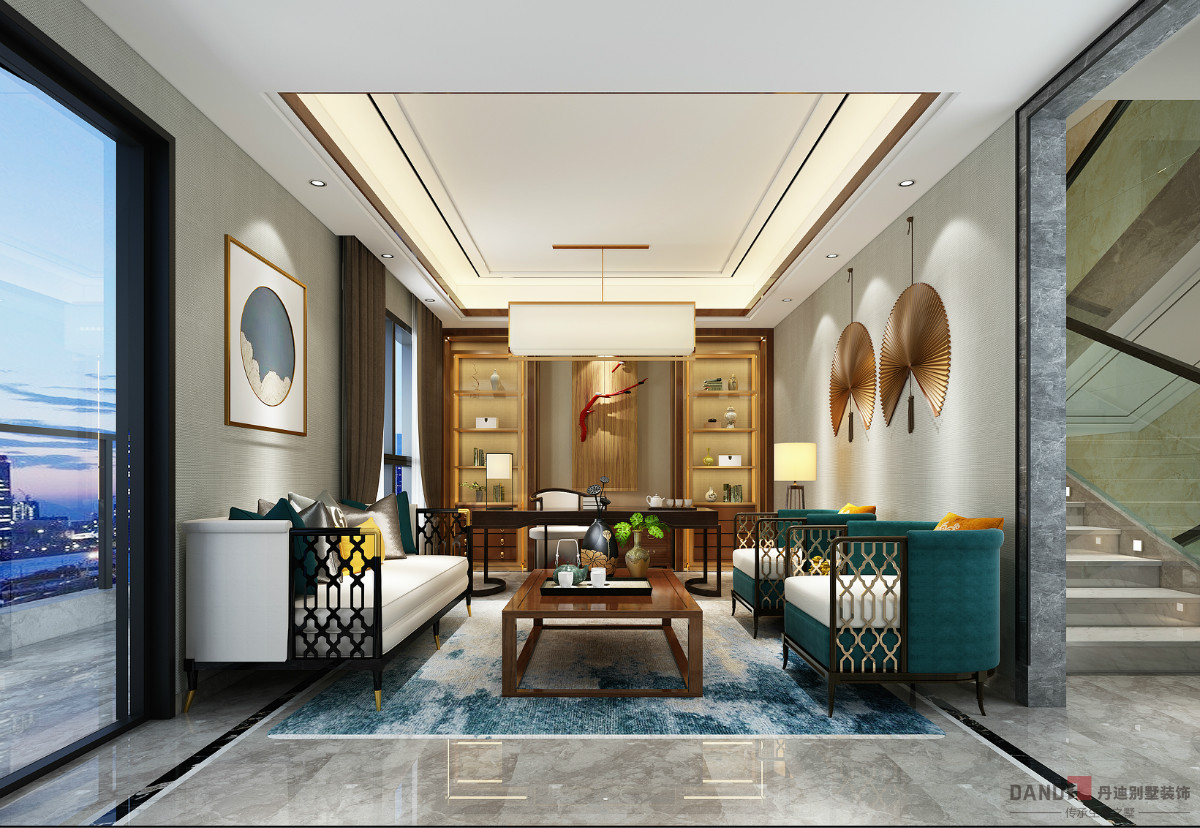 「」800㎡极具文化韵味的新中式风别墅装修设计,年轻人也超爱!