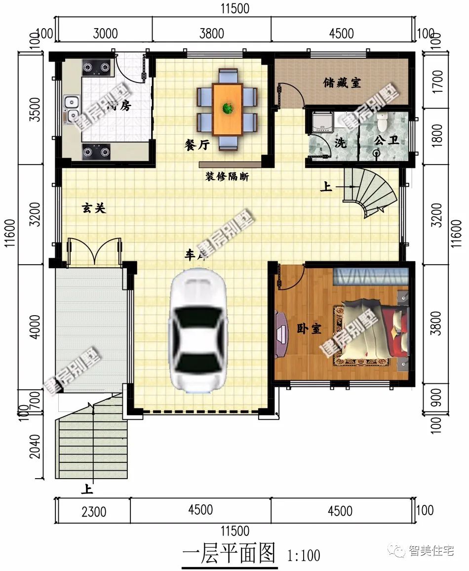 |现代式风格设计的农村别墅，外观时尚洋气，年轻人无不喜欢