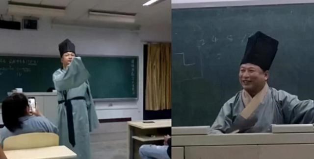 数学|老师穿“汉服”火了，语文和数学老师颜值爆表，历史老师画风突变