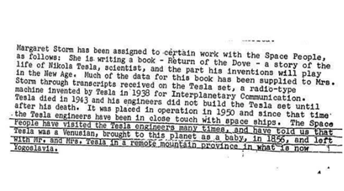 「」FBI公开解密文件：尼古拉·斯特拉竟然来自金星？内容细思极恐
