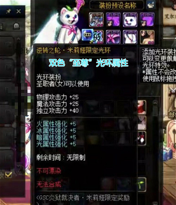 杨戬■DNF：“至尊”双色光环出炉，圣职者角色专属，堪比天10翅膀特效