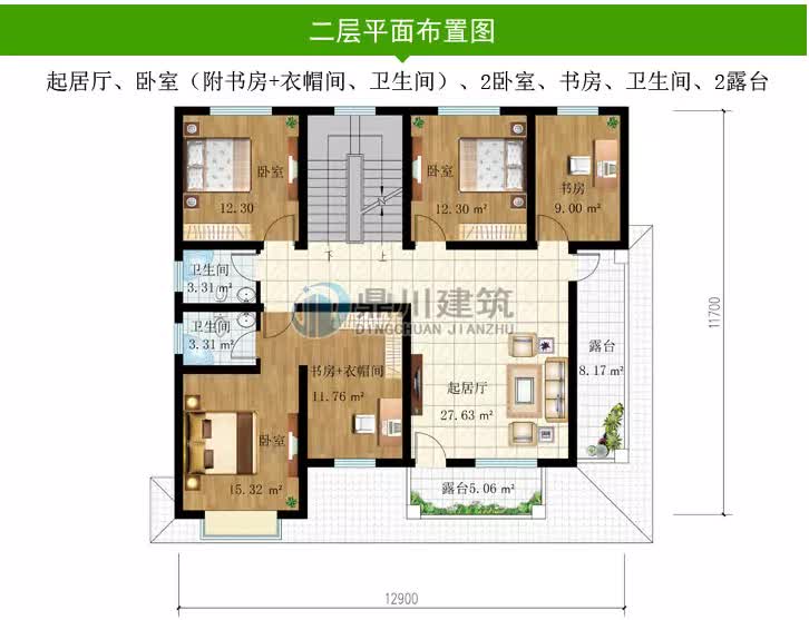 购房置业|农村二层带檐廊别墅，占地156平，外观简约大气，实用上档次