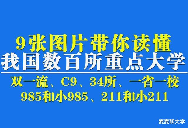 大学|9张图读懂我国数百所重点大学：双一流、C9、985、小985、211…